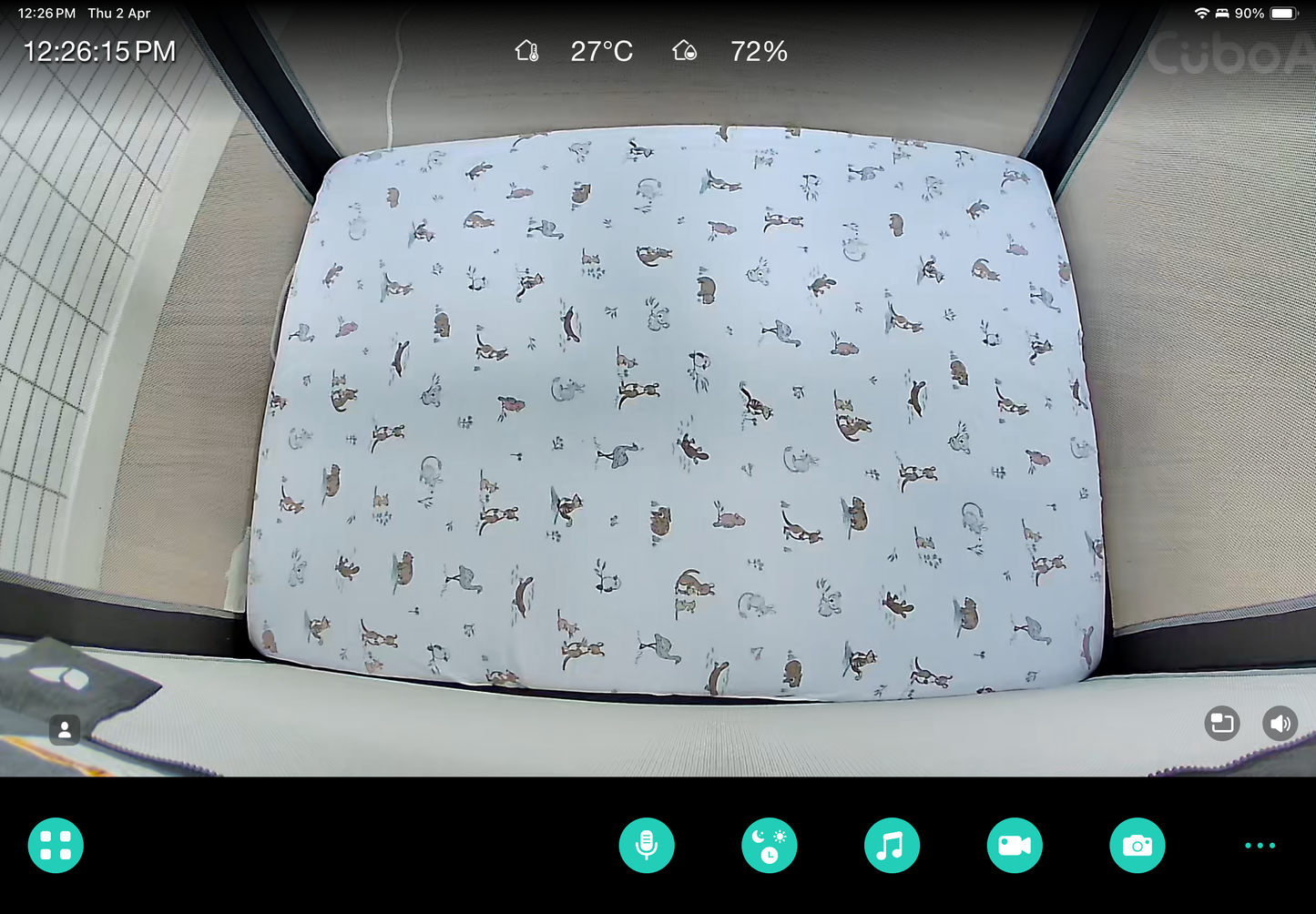 PerchMount | Portable Cot Mount for Cubo AI Smart Baby Monitor 3
